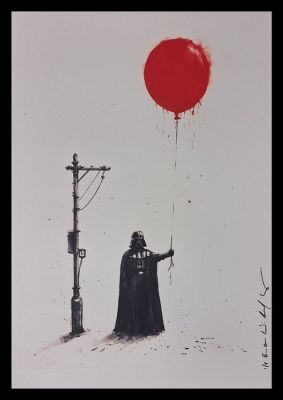 Emma Wildfang - Darth Vader - Series " Tokyo Pop Icons inspired by Banksy" - Large size | Catawiki