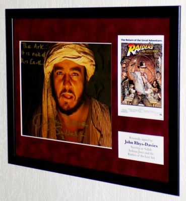 Indiana Jones - John Rhys-Davies (Sallah) Premium Framed, signed, COA & photo signing session