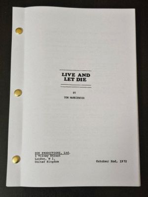 James Bond 007: Live And Let Die - Roger Moore, Yaphet Kotto, Jane Seymour - EON PRODUCTION