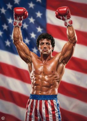 Kleury.art - "Rocky Balboa: American Victor” by Kleury.art (1/5) | Catawiki