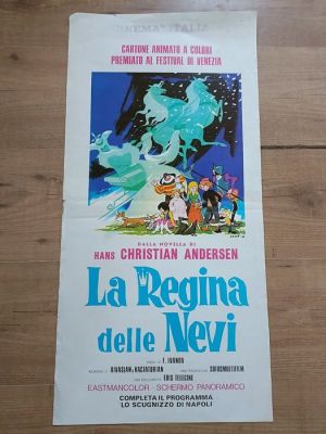 Hans Christian Andersen - La Regina delle Nevi - La Regina delle Nevi – Manifesto originale italiano 70 x 33 cm | Catawiki