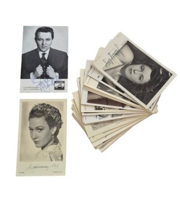 Original autogrammkarten signiert - Gretl Schörg, Hertha Feiler, Bernhard Wicki... | Catawiki