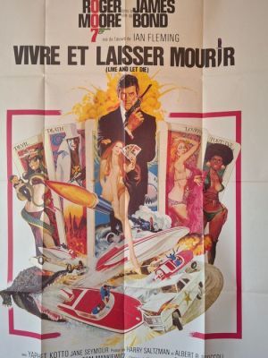 établissements st Martin - lalande courbet - Live and Let Die (Vivre ou laisser mourir) - James Bond 007 - 1978 re-release - 160x120 cm | Catawiki