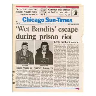 Home Alone 2: Lost in New York (1992) | "Wet Bandits" Newspaper Cover | Propstore