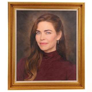 The Young and the Restless - Lot 45 - Victoria Newman‘s (as played by Amelia Heinle) Framed Signed Production-Made Replica Portrait