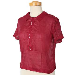 ALMOST FAMOUS - Penny Lane (Kate Hudson) Red Linen 1960s Shirt