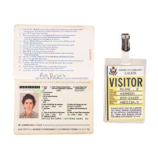 SAHARA (2005) - Lot 1510 - Eva Rojas‘ (Penelope Cruz) UN Passport and American Embassy ID