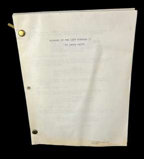 Wizards of the lost Kingdom II shooting script by Lance Smith | Los Angeles Estate Auction