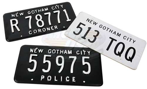 Lot 59 - Birds of Prey (television) - New Gotham City License Plates