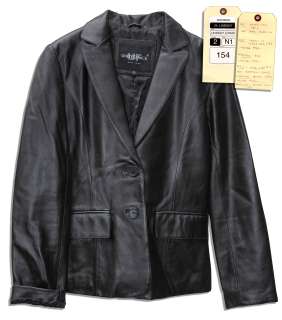 Lindsay Lohan Screen-Worn Black Leather Jacket From ‘‘Scary Movie 5‘‘