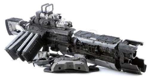 Spectral | Light-up Stunt Long Barrel Plasma Rifle and Accessories | Propstore