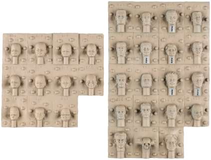 Tonight Show with Jay Leno Doll Head Molds (2) - Consignor LOP | Goldin