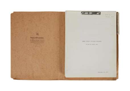 Emmet Otter’s Jug-Band Christmas | Production Script with Handwritten Notations | Julien’s