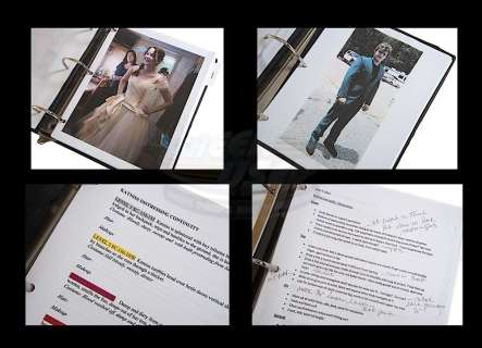 Hunger Games, The - Production Used Fitting Book, Katniss & Peeta | ScreenUsed