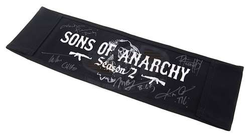 Lot 340 - Sons of Anarchy (TV) - Autographed Production Chair Back