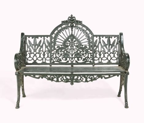 And Just Like That… | Lot #466 - Carrie Bradshaw’s Victorian Style Cast Iron Bench | Julien’s