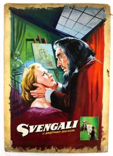 Svengali (1954) - Original hand painted poster artwork, starring Donald Wolfit and Terence Morgan,… | Ewbank’s