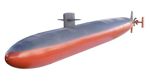 THE HUNT FOR RED OCTOBER (1990) - Lot #706 : Production-Made USS Dallas Submarine Model Miniature