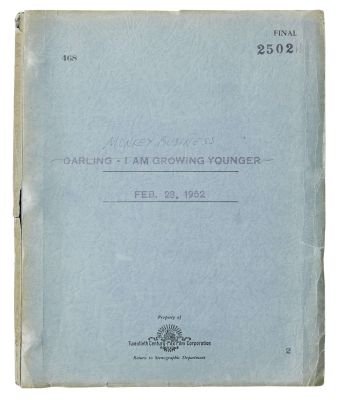 Marilyn Monroe | Lot #142 - 1952 Script from “Monkey Business” | Julien’s