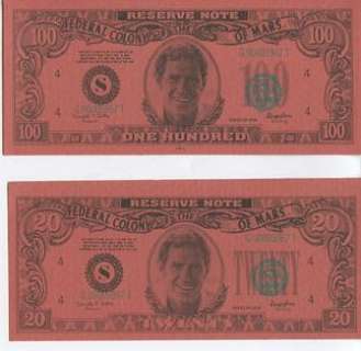 Lot of 2 Screen Used Total Recall Prop Bank Notes | Piece of the Past
