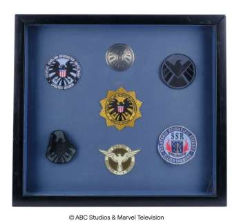 Marvel’s Agents of S.H.I.E.L.D. (2013-2020) | Framed Set of Seven S.H.I.E.L.D. Patches | Propstore
