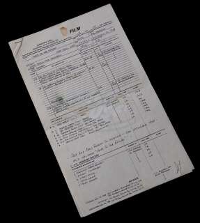 Lot 38 - Back To The Future - Production Call Sheet (1st Day of Shooting) - 18313