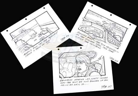 Back To The Future - Set of Twin/Lone Pine Mall Storyboards | ScreenUsed