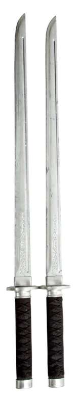 Pixels - Lot 38 - Pair of Lady Lisa Dojo Quest Swords from Pixels