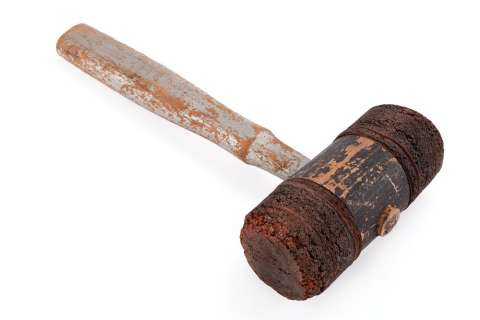 Lot 592 - THREE STOOGES HERO STUNT MALLET