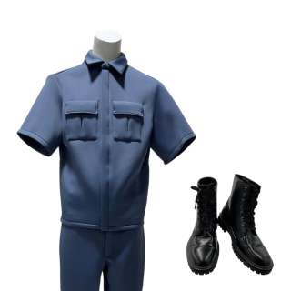 Landscape with Invisible Hand Security Guard’s Larry Herring Zip Front Shirt, Zip Front Pants & Lace Up Boots | VIP Fan Auctions