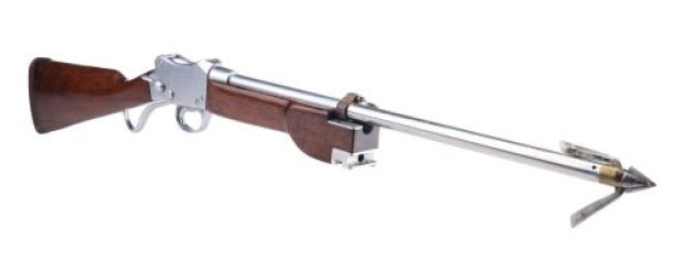 JAWS (1975) - Lot #220 : Quint‘s (Robert Shaw) Screen- and Photo-Matched W. W. Greener Light Harpoon Gun Mark II with Screen-Matched Case and Custom SFX Shark Dart