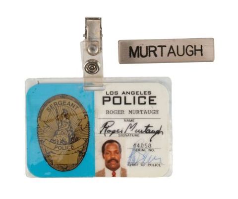 LETHAL WEAPON 3 (1992) - Lot #257 : Mike Papac Collection: Roger Murtaugh‘s (Danny Glover) LAPD ID and Nameplate