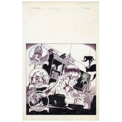 CREEPSHOW 2 (1987) - Lot #594 : Hand-Drawn Ron Frenz "Prologue" Comic Book Cover Artwork