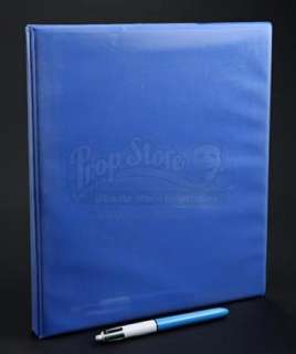 Power Rangers - Lot 118 - Billy Cranston‘s Blue Binder and Pen