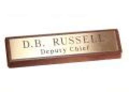 CSI | Russell’s Deputy Chief Desk Nameplate | ScreenBid