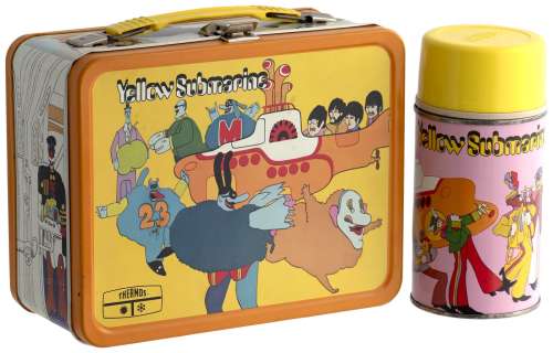 THE BEATLES "YELLOW SUBMARINE" METAL LUNCHBOX & THERMOS. | Hake’s