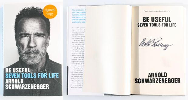 Be Useful: Seven Tools for Life Hardcover Book Signed by Terminator & Predator Actor / Author: Arnold Schwarzenegger | SWAU
