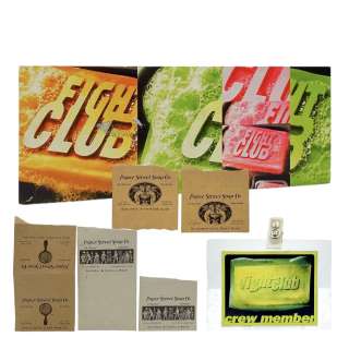 Fight Club (1999) Production Used 3 Soap Wrappers, Crew Ticket & Crew Badge | VIP Fan Auctions