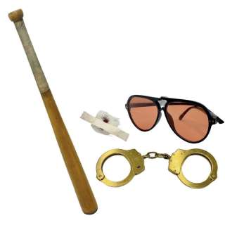 Maxxxine John Labat (Kevin Bacon) Screen Used Sunglasses, Bandage, Handcuffs & Shepard’s Bat Sc 13-108 | VIP Fan Auctions