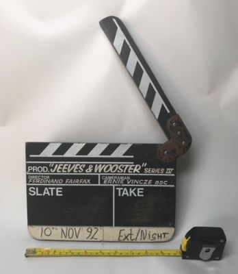 Genuine Jeeves & Wooster Clapperboard Stephen Fry Hugh Laurie Avenue 5, Roadkill | eBay Europe (Buy It Now)