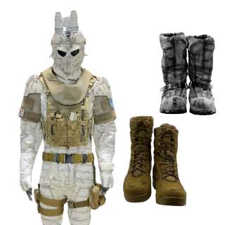 Lot #196: Snowpiercer Gazelle (Played By Tommy Europe) Screen Worn Jacket W/ Hood, Pants, Tactical Vest, Tactical Belt, Gloves, Shirt, Gauntlet Pads, Tactical Helmet, Watch, Lace-Up Boots, Boots & Tactical Backpack Ep 402