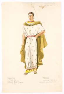 Two male costume design sketches from an unknown film, 1950s | Bonhams