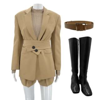 Heart Eyes Ally (Olivia Holt) Screen Worn Jacket, Shirt, Suit Shorts, Belt & Boots Ch 2 | VIP Fan Auctions