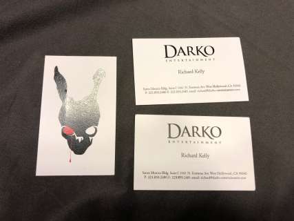 Lot 146 - Donnie Darko - Richard Kelly lot of 3 business cards (0102/0103/0104)