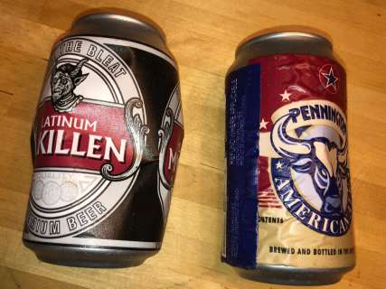 Lot 220 - V WARS - Prop beer cans