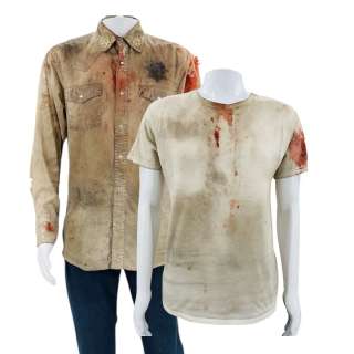 Eddington Joe (Joaquin Phoenix) Screen Worn Button-Up Shirt, Undershirt, Jeans & 2 Collar Pins Ch 11d-F Sc 113-127 | VIP Fan Auctions