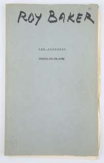 The Avengers (1961) Directors Shooting Script | Ewbank’s