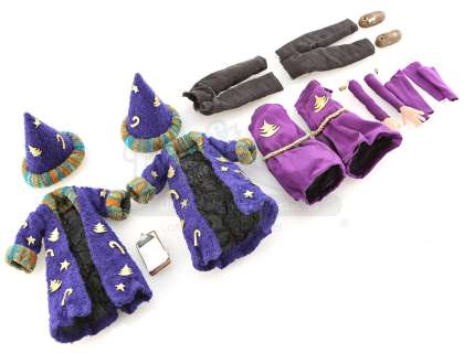 Community | S2E11 - "Abed’s Uncontrollable Christmas": Two Professor Duncan (as portrayed by John Oliver) Christmas Stop-Motion Costumes, Clipboard, and Shot Glass | Propstore