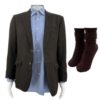 Play Dirty Parker Screen Worn Jacket, Button-Up Shirt & Socks Ch 11 Sc Multiple | VIP Fan Auctions