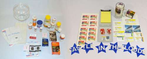 Becky (played by Lauren Potter) Lima Pharmacy "Prom-asaurus" bag and other key character props. | Profiles in History